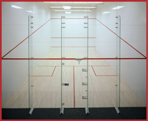 racquetball courts and squash court movable glass wall products