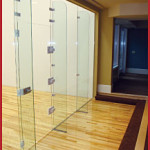 movable glass walls for courts